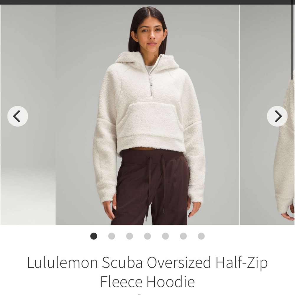 Lululemon scuba oversized half zip sherpa fleece xs/s